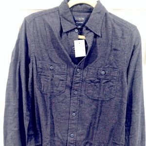 J. Crew Houndstooth Regular Flannel Shirt